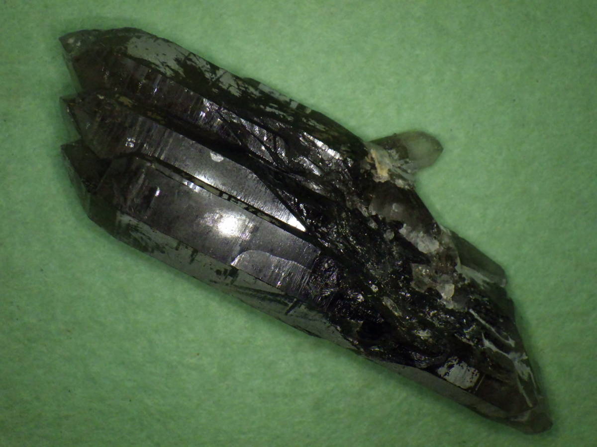 煙水晶 採集 国産 山梨県黒平産草入り煙水晶 山梨県黒