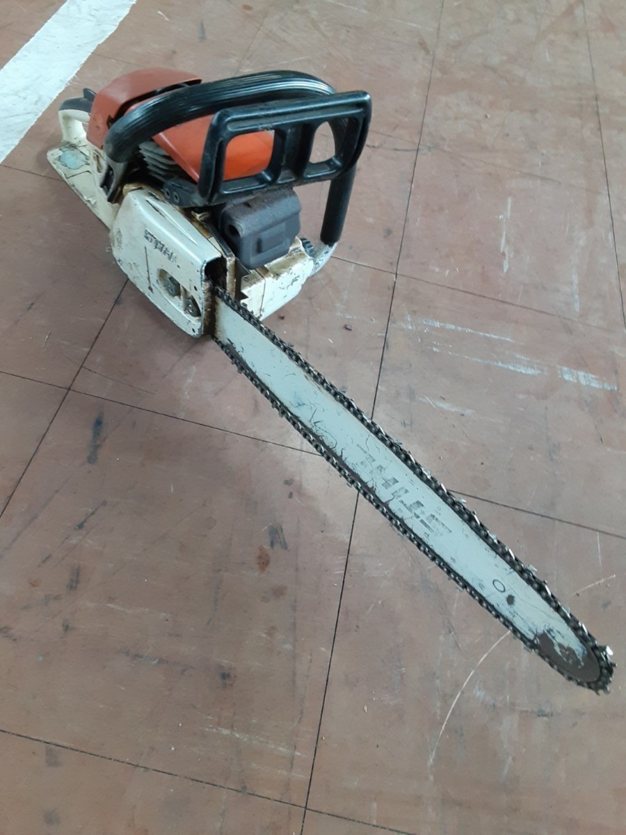鳥取県発 ジャンク 現状引渡】STIHL チェーンソー 028AV SUPER ガイド