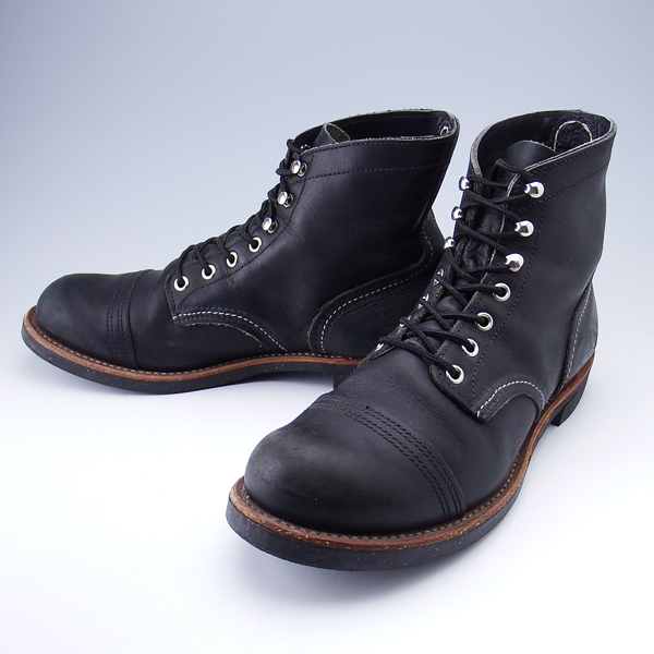 RED WING 8114 IRON RANGE BOOTS US8.5D 26.5cm BLACK レッドウィング 