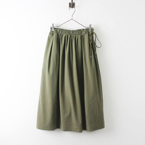 美品 2020AW ZUCCa ズッカ (O) 2wayストレッチ スカート M/カーキ ゴム