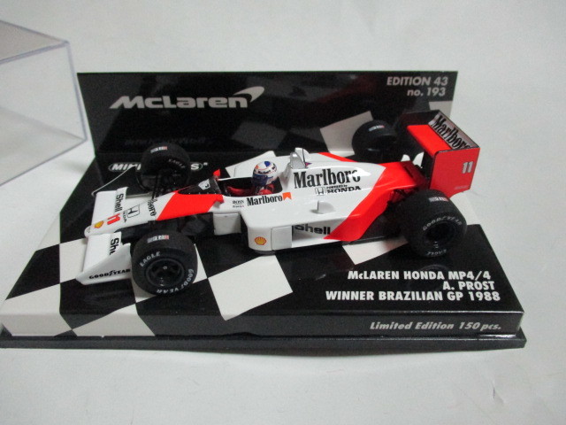 即決 PMA ミニチャンプス 150台限定 1/43 マクラーレン MP4/4 1988年