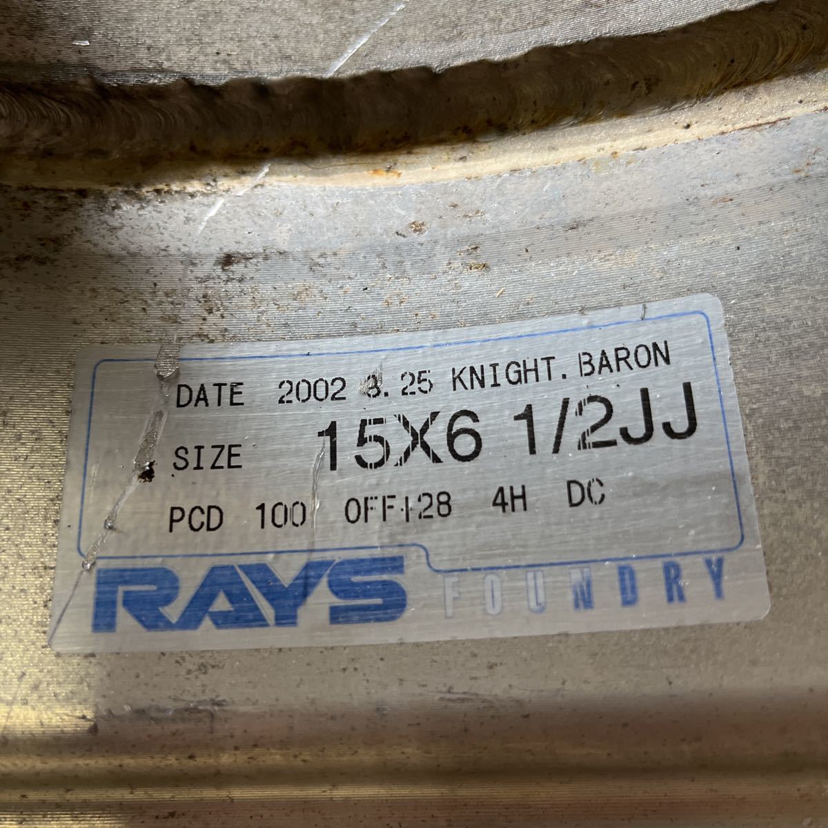 RAYS Payton place ペイトンプレイス ナイトバロン PCD100 6.5j+28 15 