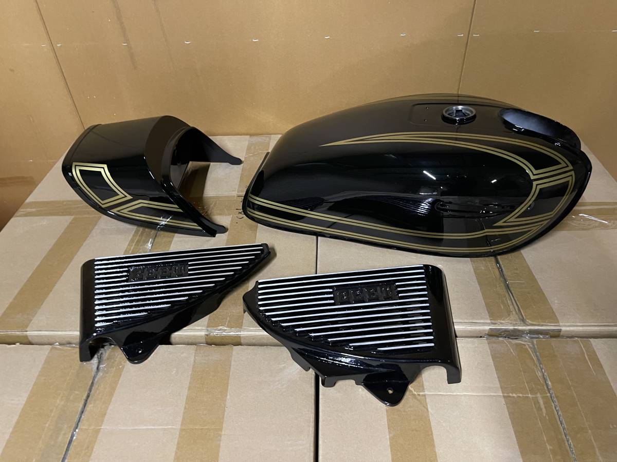 タンク GS400 セット 外装 テールカウル 金 GS400 アルフィン E2 