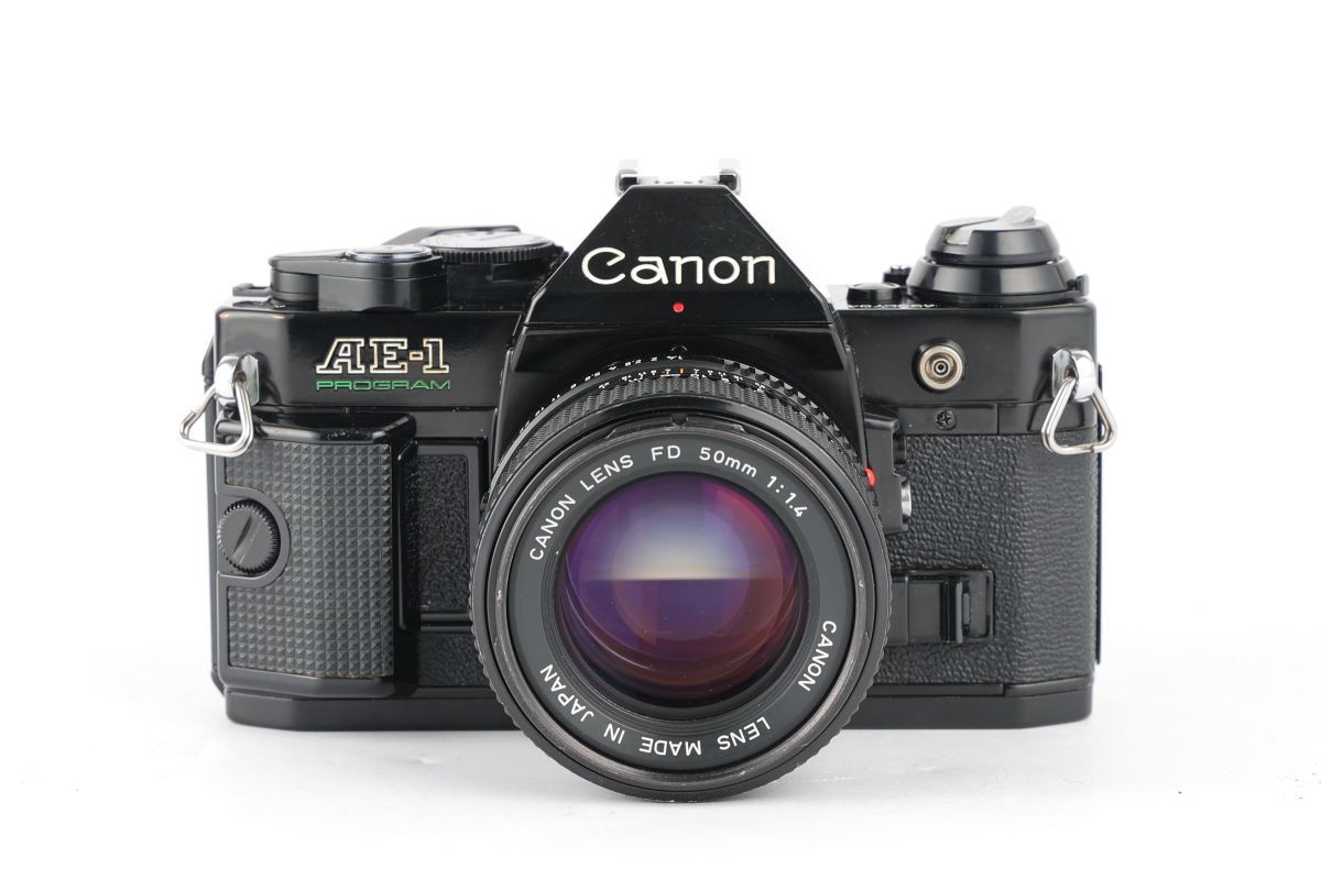 06303cmrk Canon AE-1P PROGRAM + New FD 50mm F1.4 MF一眼レフ