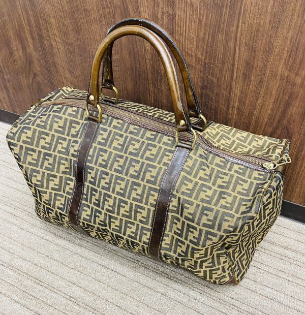 ハンドバッグ 格安) ズッカ柄｜Yahoo FENDI(フェンディ)ボストンバッグ