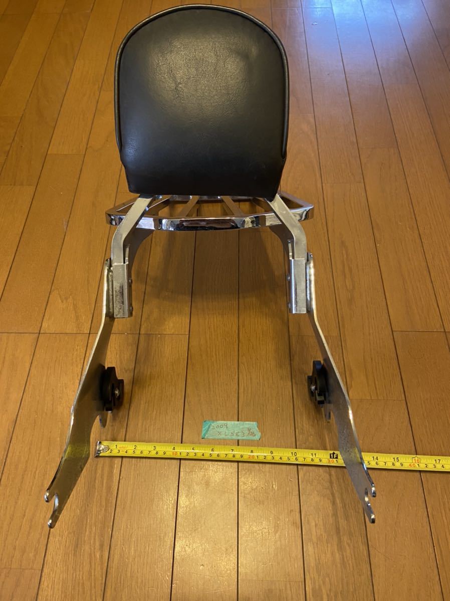 ハーレーキャリア&デタッチャブルタンデムシートバックレスト付き