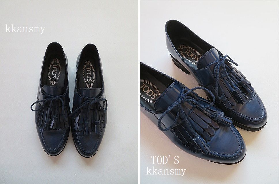 TOD'Sトッズ*タッセルローファー38 TOD'S (トッズ ) レザー タッセル