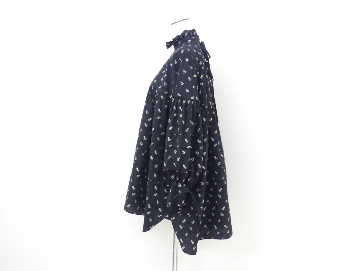 CECILIE BAHNSEN セシリーバンセン 刺繍ドレス UK6 ブラック コットン