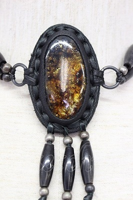 SALE】SHARE SPIRIT ネックレスアンバー琥珀☆21-06-02-006l-1-ac-SH-m-KN-