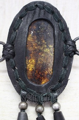 SALE】SHARE SPIRIT ネックレスアンバー琥珀☆21-06-02-006l-1-ac-SH-m-KN-