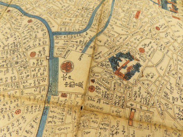 大江戸絵図 嘉永政代 木版古地図 大江戸絵図 嘉永政代 木版古地図 大