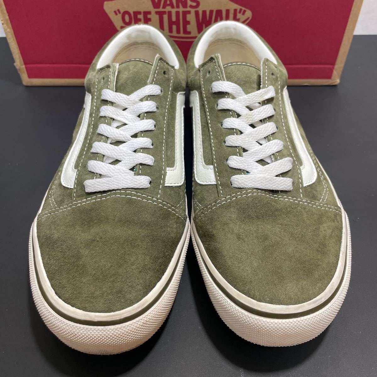 1円スタート売切り！ VANS バンズ オールドスクール カーキ スエード