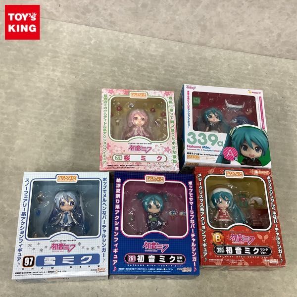 驚きの破格値，定番人気 1円 ねんどろいど 初音ミク 274 桜ミク 97 雪ミク 261 浴衣ver グッスマくじ B賞 サンタVer他(初音ミク)｜売買されたオークション情報、yahooの商品情報をアーカイブ公開 - オークファン 初音ミク