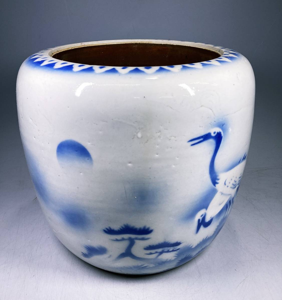 MIK928 三洋陶器☆龍峯窯☆龍峰窯☆染付☆花瓶☆花器☆水差し