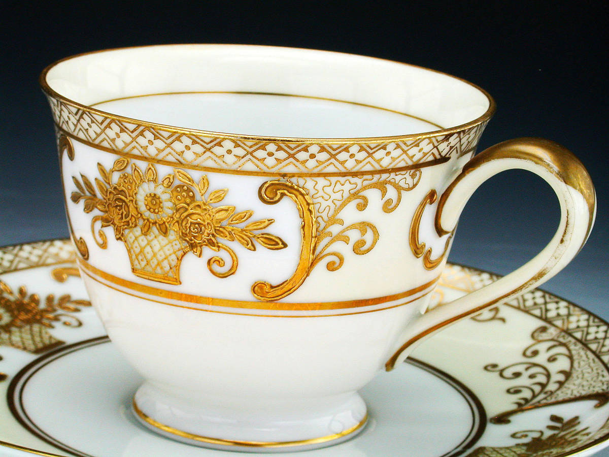 オールドノリタケ オールドノリタケ銘品!! オールドノリタケ・金盛上花