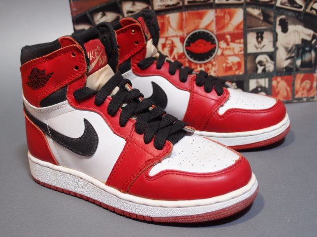 Nike Air Jordan 1 赤白黒　94年復刻 デッド!! 94年製 復刻 nike air jordan 1 白赤黒 21cm ジョーダン 1