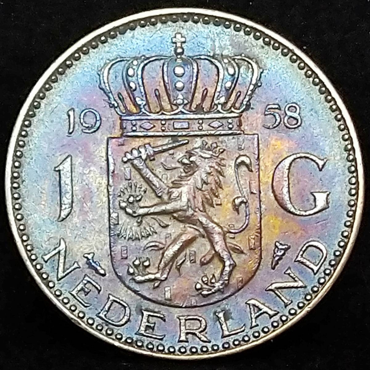 オランダ銀貨 1958年 1グルデン / 6．50g(ヨーロッパ)｜売買