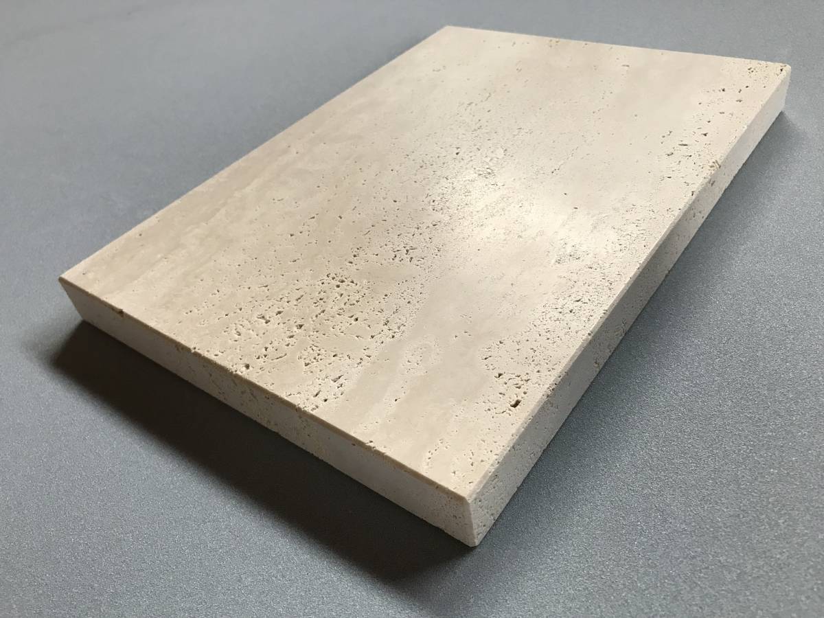 天然大理石オーディオボード○トラバーチン○ 450×300×20 送料込 即決