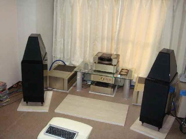 天然大理石オーディオボード○トラバーチン○ 450×300×20 送料込 即決
