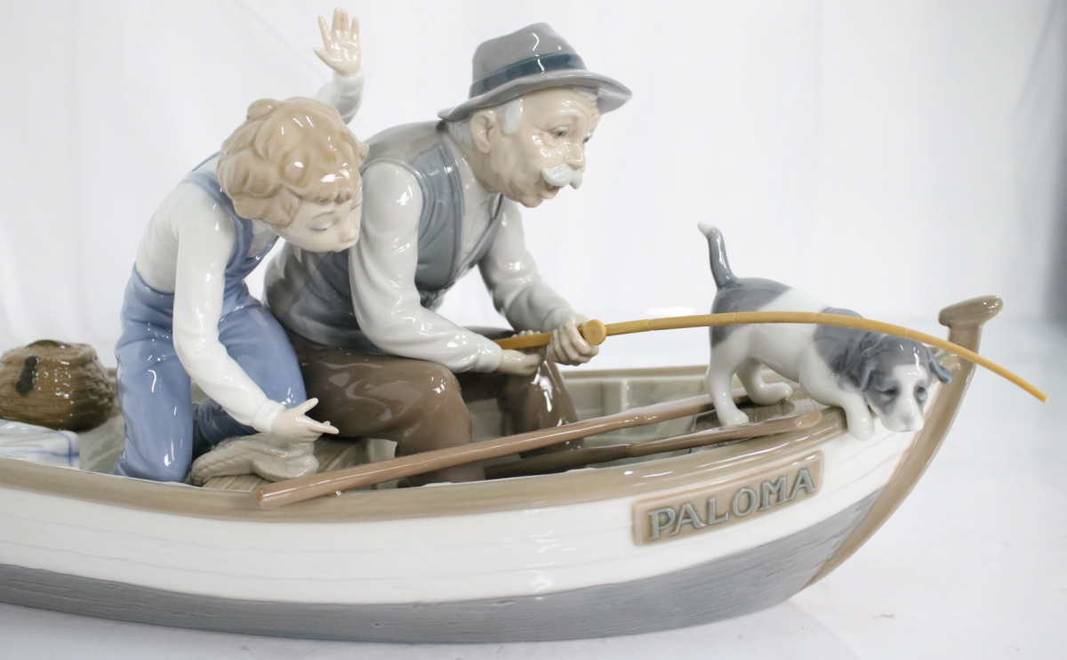 LLADRO　リヤドロ【おじいちゃんと魚釣り】2　リアドロ　インテリア　Ｌ506 LLADRO リヤドロ インテリア リアドロ L506 リヤドロおじいちゃんと