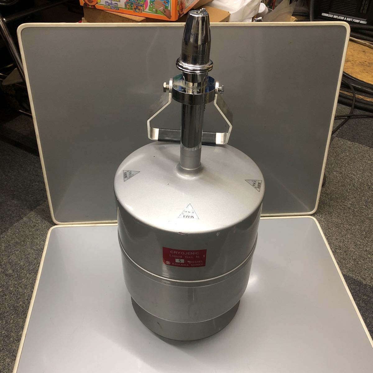 市川真空 ICHIKAWA SHINKU 液体窒素保管容器 5L 液体窒素 液体窒素保存