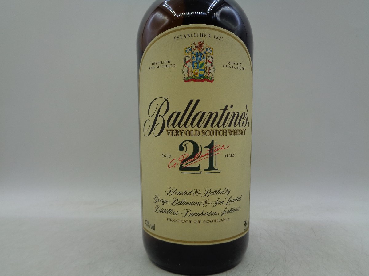 同梱OK商品】BALLANTINE'S 21年 バランタイン スコッチ ウイスキー 未