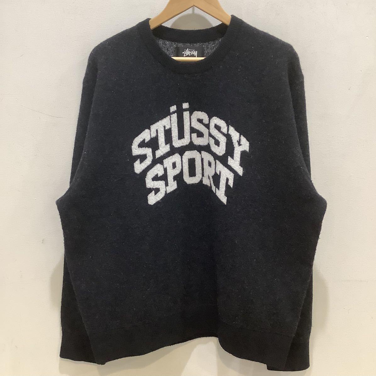 STUSSY ステューシー SPORT SWEATER セーター ブラック サイズL 542584 