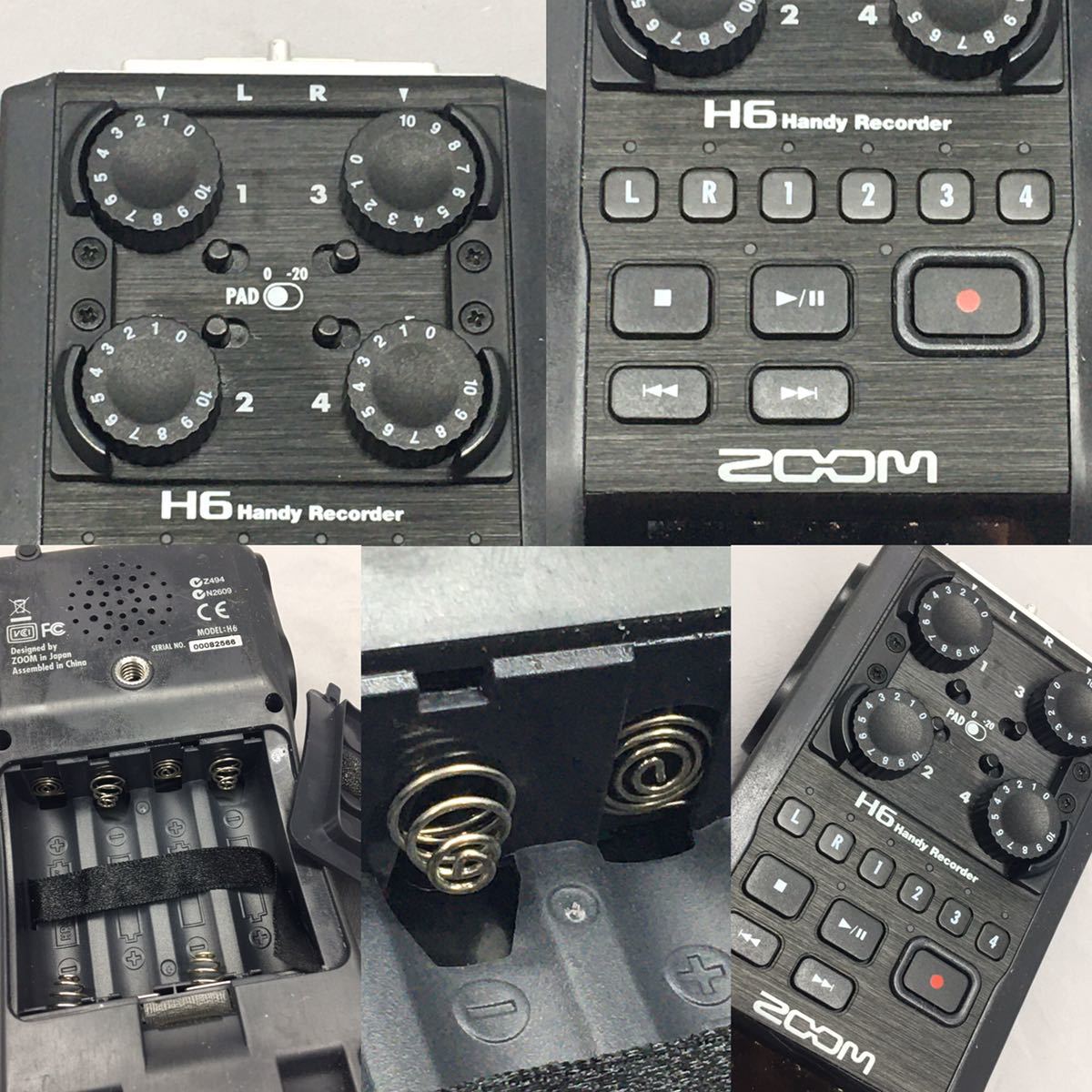 ZOOM H6 ハンディレコーダー XYH-6, MSH-6, 専用ケース付 【公式通販】