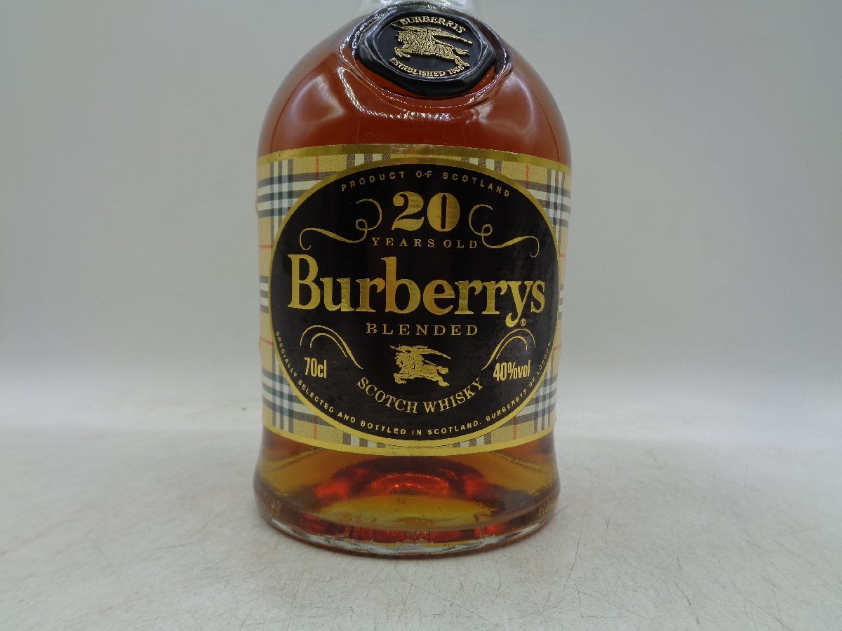 同梱OK商品】BURBERRYS 20年 バーバリー スコッチ ウイスキー 箱入 未