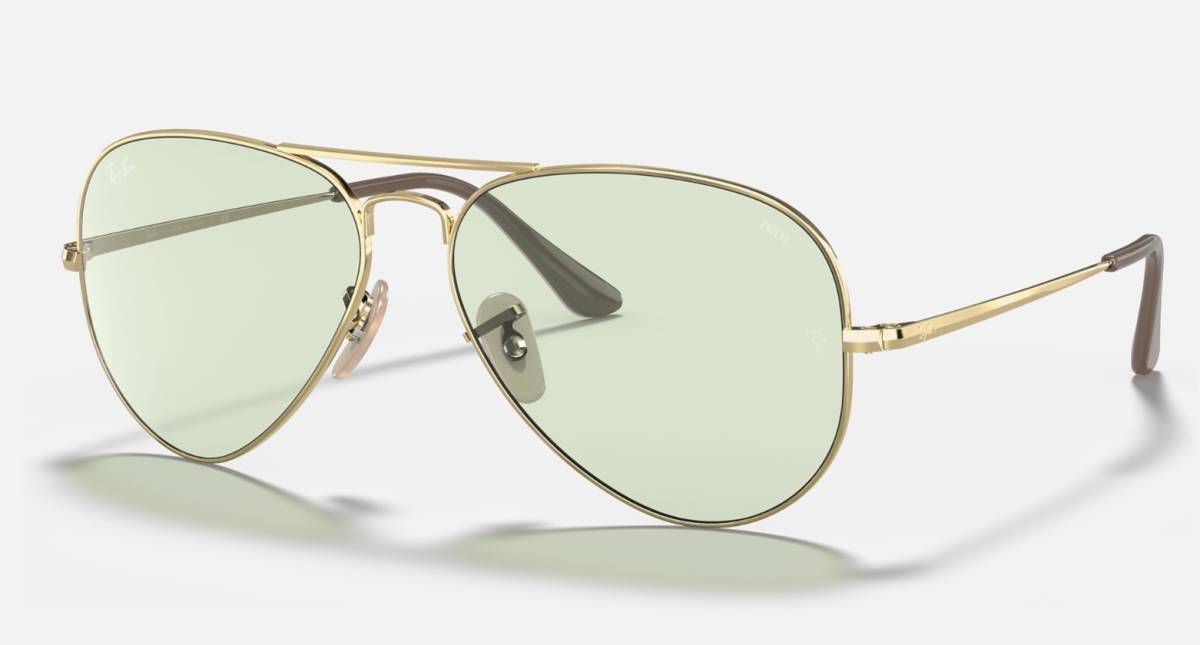 調光レンズ☆RAY-BANレイバン RB3689 001/T1 Goldゴールド グリーン 
