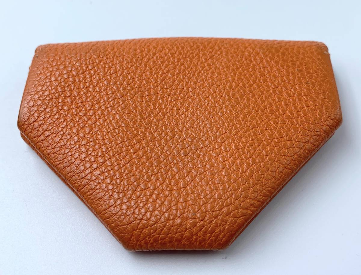 Herms エルメス ルヴァンキャトル 小銭入れ コインケース オレンジ系 