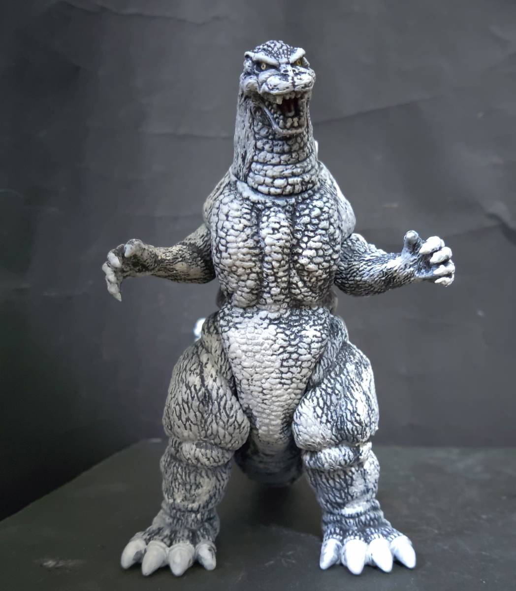 ゴジラ怪獣ソフビ 雪のゴジラ 改造リペイント完成品(ゴジラ、怪獣 