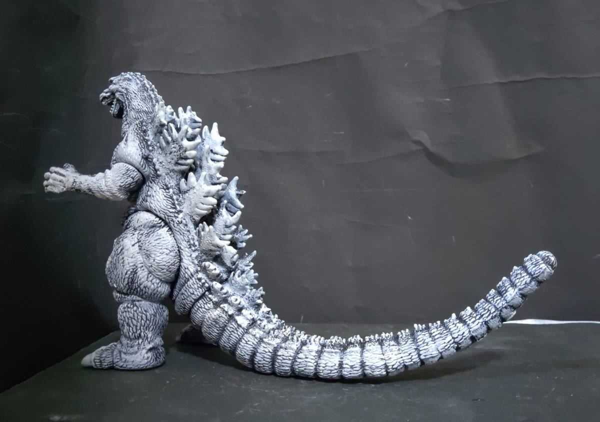 ゴジラ怪獣ソフビ 雪のゴジラ 改造リペイント完成品(ゴジラ、怪獣
