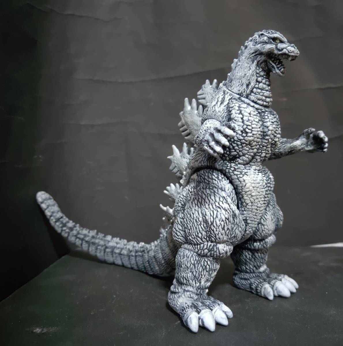 ゴジラ怪獣ソフビ 雪のゴジラ 改造リペイント完成品(ゴジラ、怪獣
