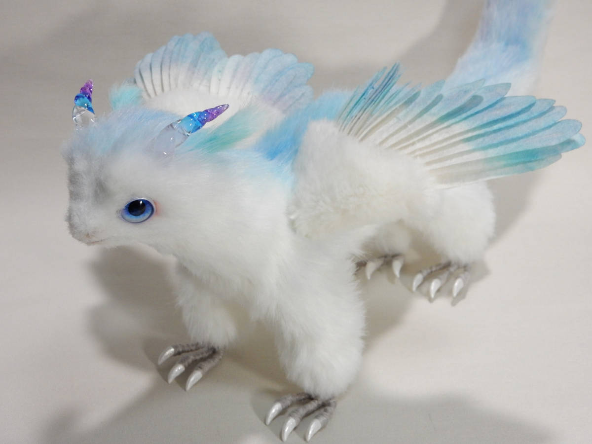 Ps松藻工房ps 青い翼のドラゴン ぬいぐるみ アートドール ハンドメイド ドラゴン 手作り人形 売買されたオークション情報 Yahooの商品情報をアーカイブ公開 オークファン Aucfan Com