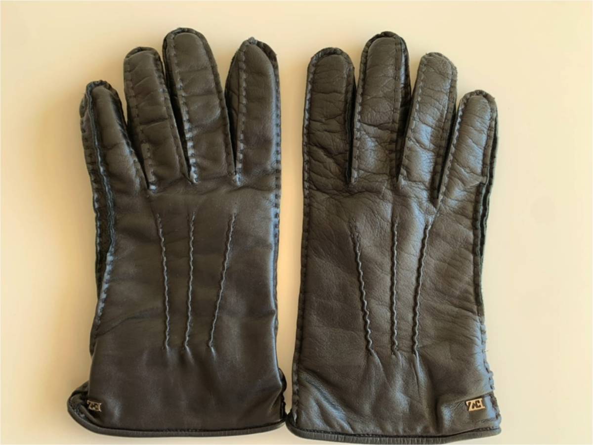 Ermenegildo Zegna エルメネジルドゼニア 手袋 グローブ 超美品 エルメネジルド・ゼニア Z Zegna (Ermenegildo Zegna) レザー