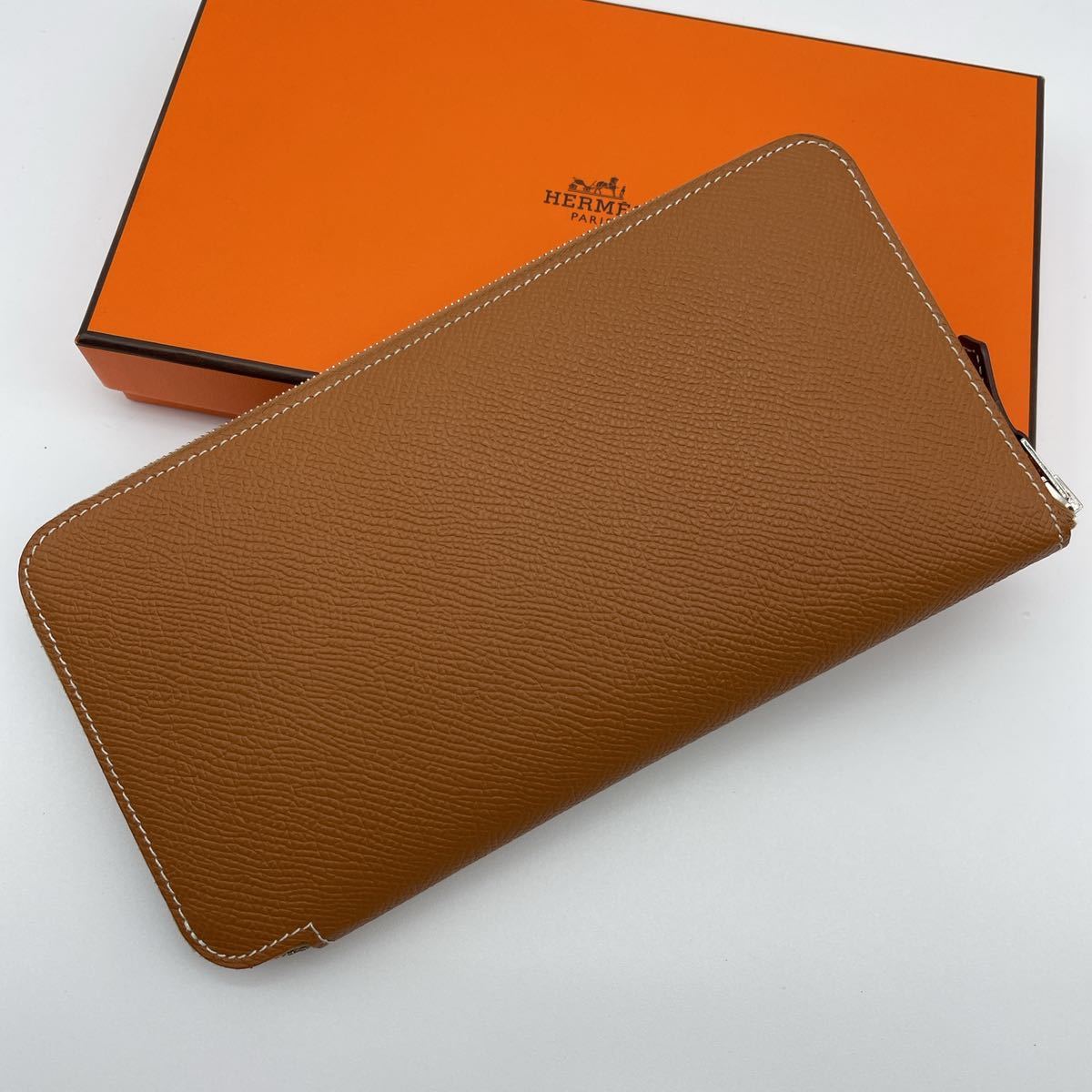 入手困難 未使用級 エルメス アザップ ロング シルクイン ゴールド 長 