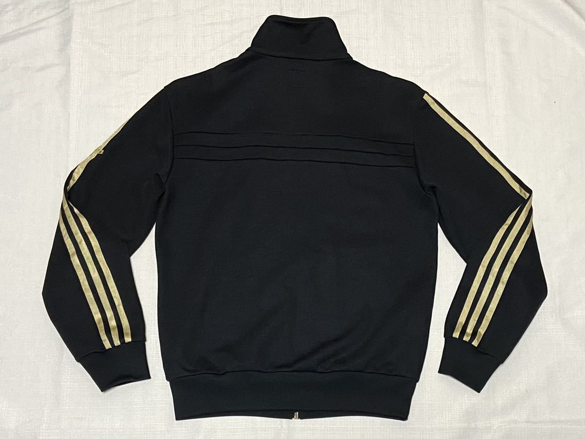 レア色 美品 adidas アディダス オリジナルス 83-C ビンテージ 復刻 黒 金 トレフォイルロゴ ジャージ M トラックトップ ジャケット 正規品