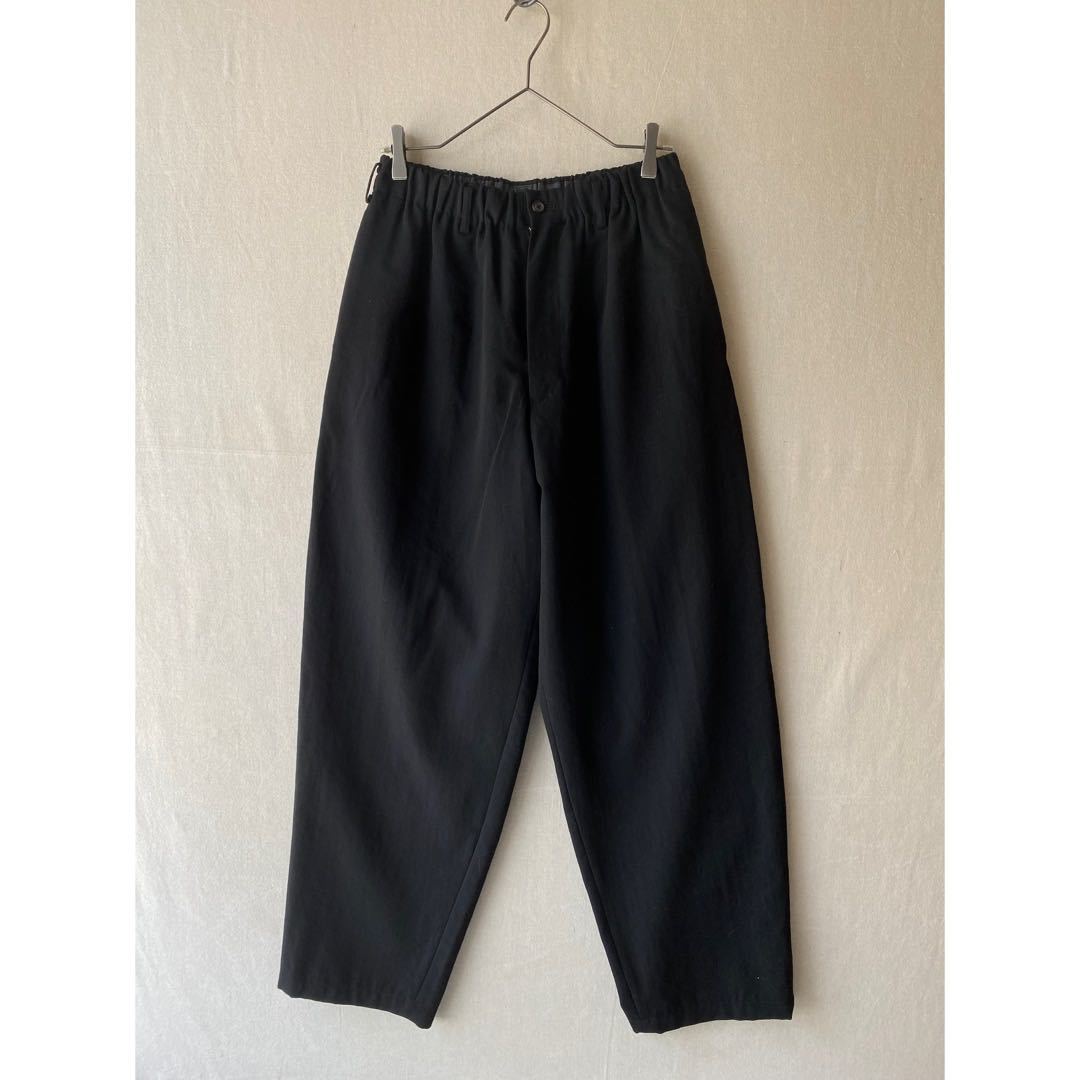 ウールギャバジン】90s Y's for men イージー パンツ / M ブラック