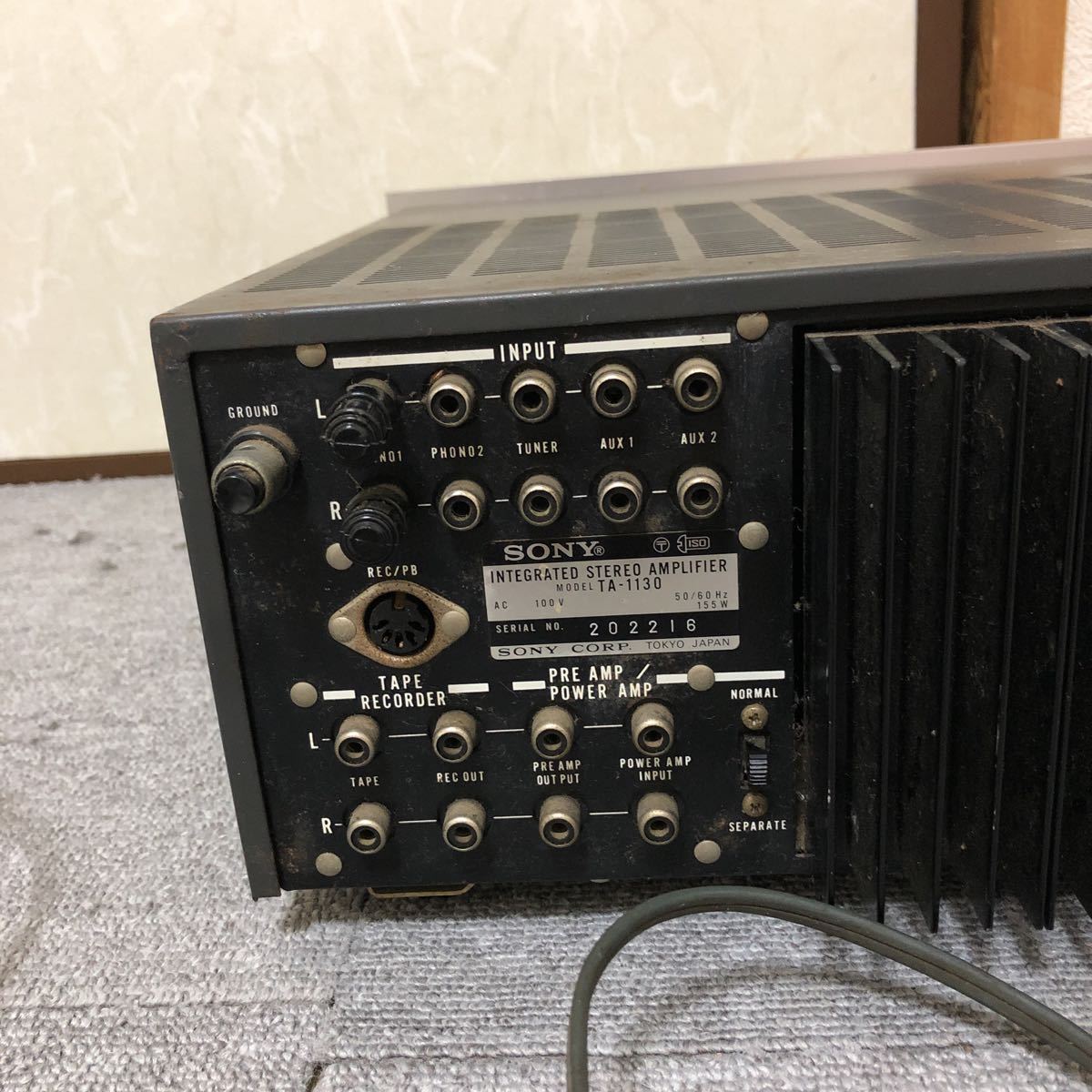 通電確認のみ SONY TA-1700 インテグレーテッドアンプ プリメインアンプ SONY TA-1130 Sony Vintage | ソニー 0 - 公式通販