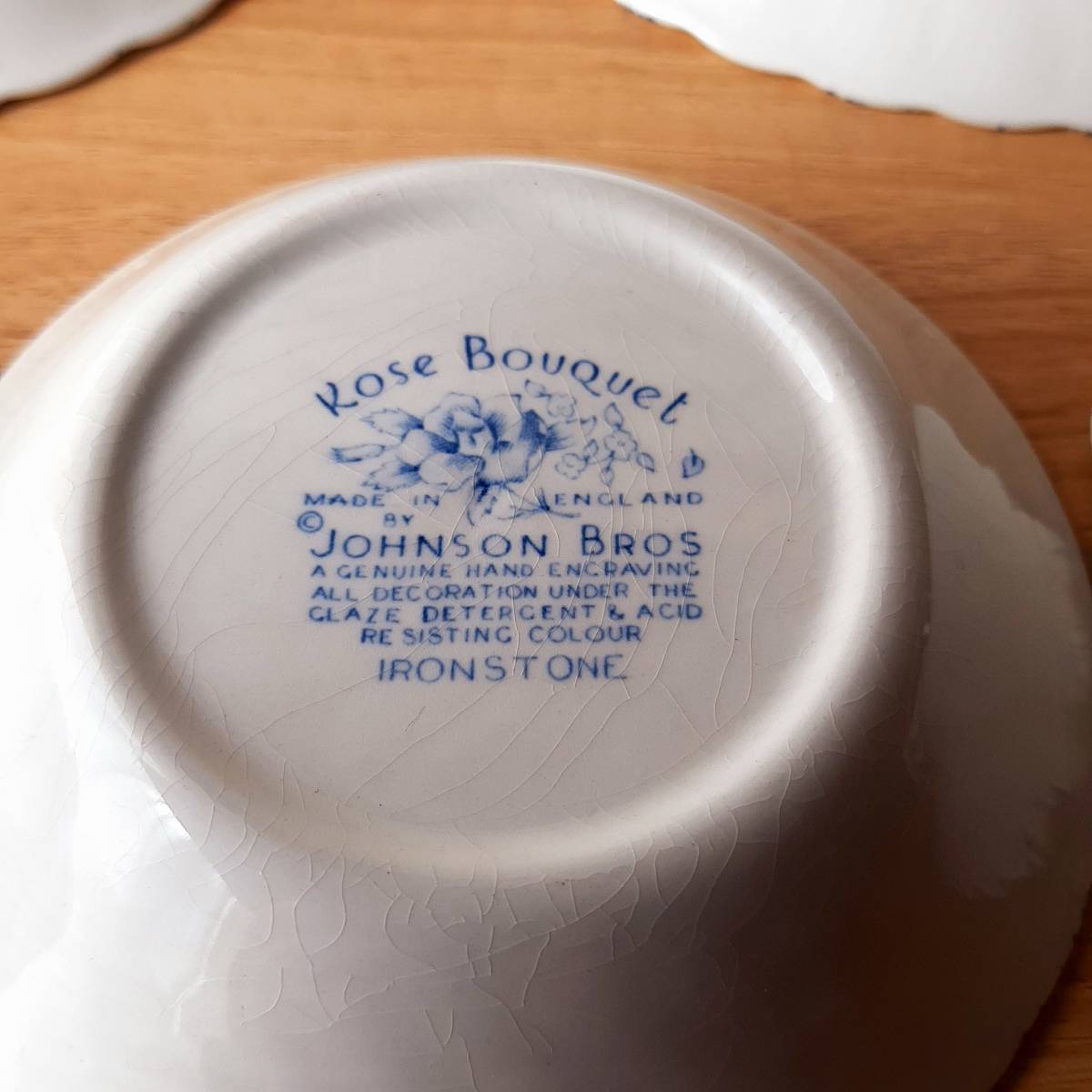 RoseBouQuet JoHNSONBROS イングランド製お皿16枚セット