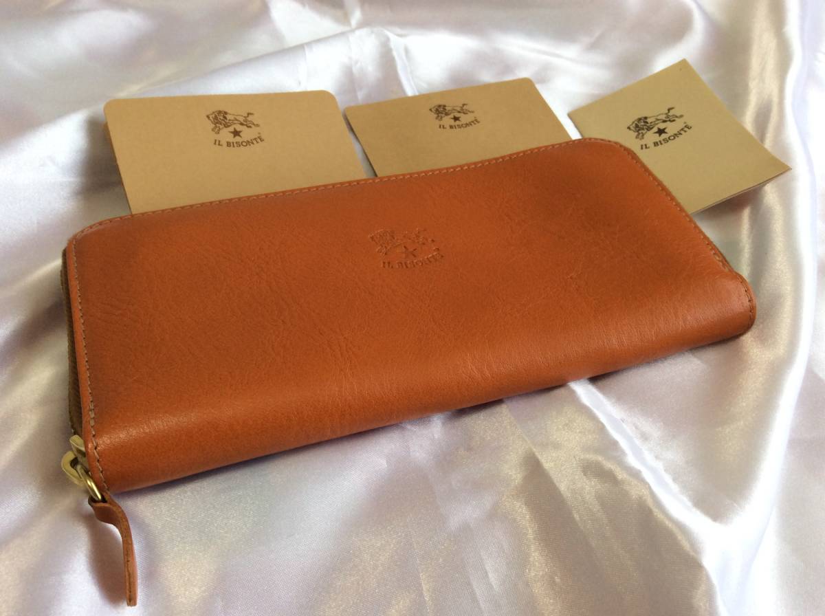 新品未使用】IL BISONTEイルビゾンテ定価49500円 コの字ファスナー長 