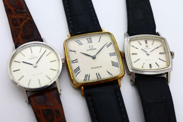 1円 OMEGA オメガ 手巻３本セット メンズ＆レディース ジャンク品 KN0122T（RR 91）