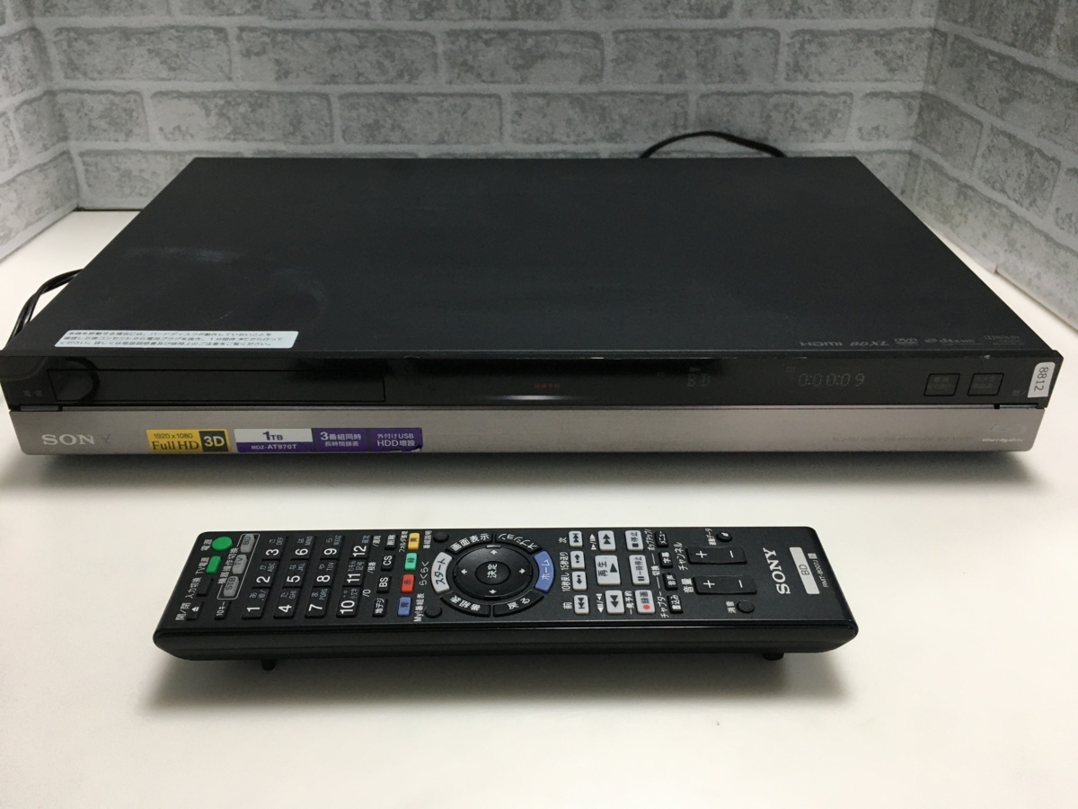 SONY BDZ-AT970T - ブルーレイレコーダー 価格.com RMT-B007J 1TB