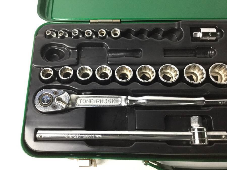 TONE No.230MX ソケットレンチセット 差込角9.5mm ケース/その他付き＊ジャンク品