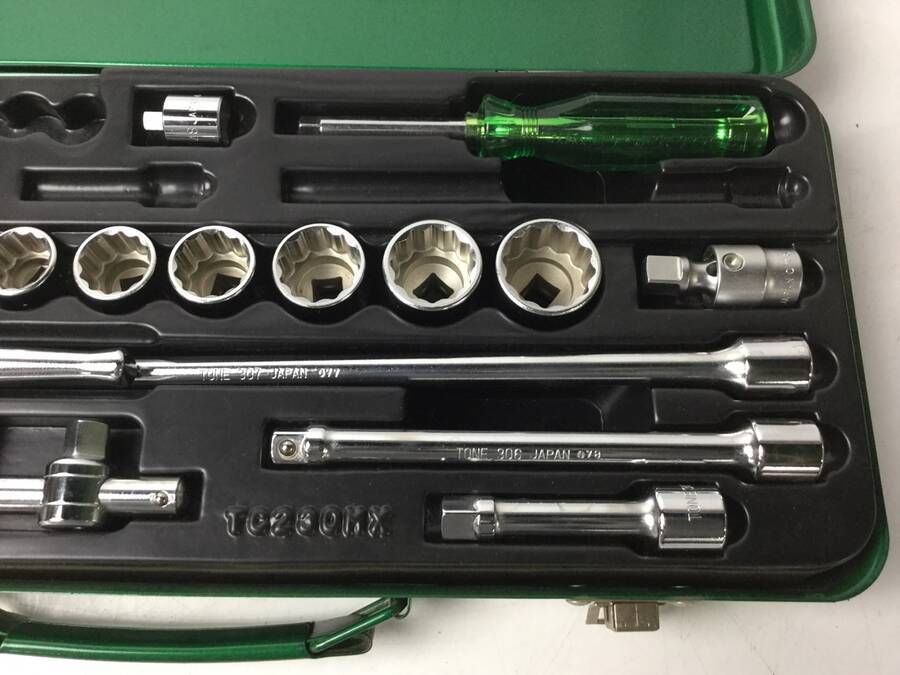 TONE No.230MX ソケットレンチセット 差込角9.5mm ケース/その他付き＊ジャンク品