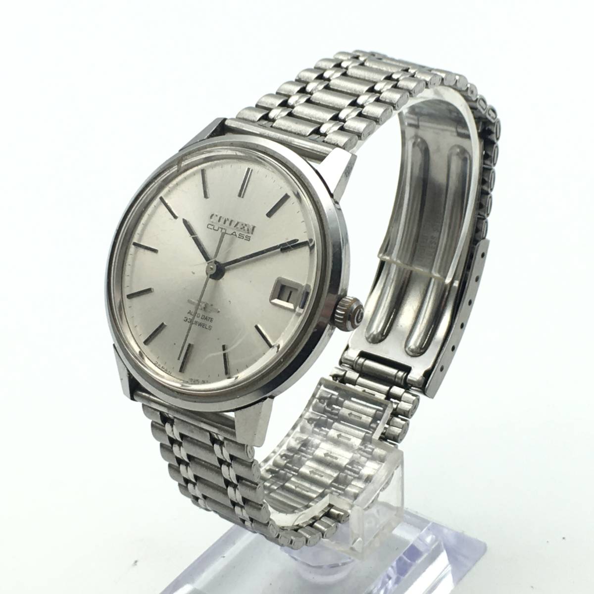 D11-52 CITIZEN/シチズン CUTLASS カットラス 3針 33石 Date デイト メンズ 自動巻き 腕時計 3001-Y 稼働品