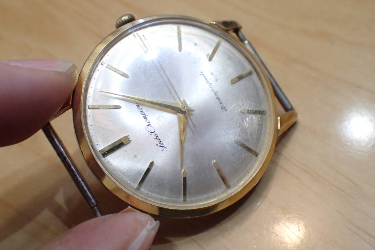 SEIKO/セイコー チャンピオン ◇ゴールド/J15009 手巻きアンティーク 