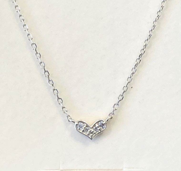新品 正規品 4℃ ヨンドシー ネックレス シルバー ネックレス ハート 