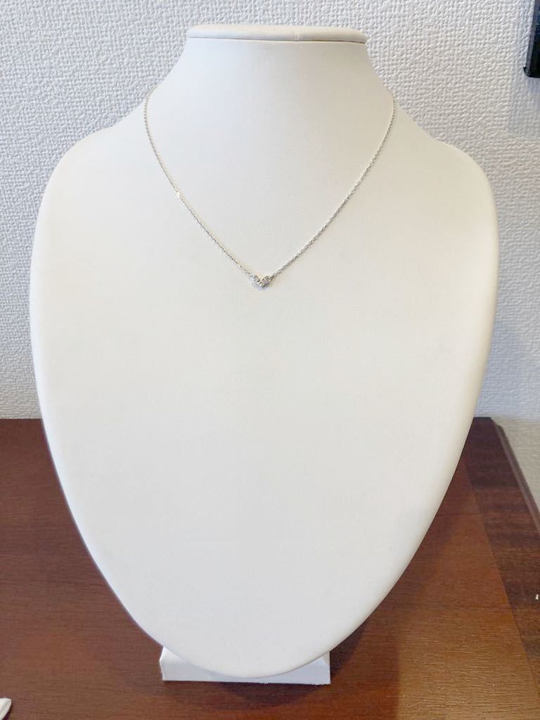 新品 正規品 4℃ ヨンドシー ネックレス シルバー ネックレス ハート